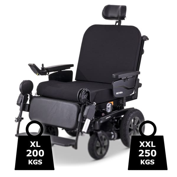 Meyra XXL and XXL HD Bariatric Power Wheelchair Patient Handling