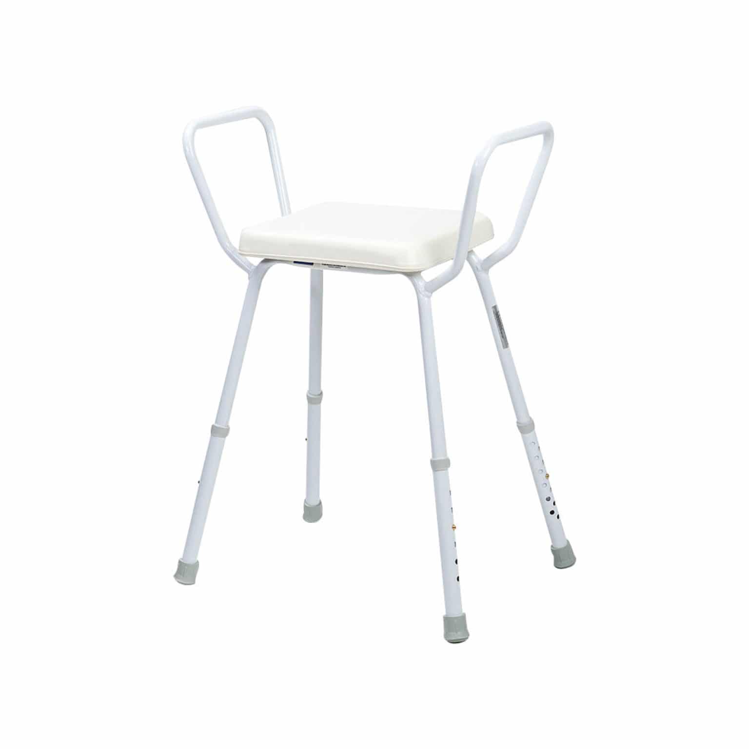 BetterLiving Aluminium Shower Stool with Padded Seat Patient Handling