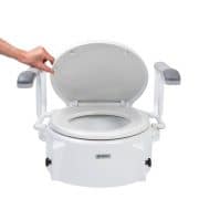 Peak Raised Toilet Seat with Swing Back Arms