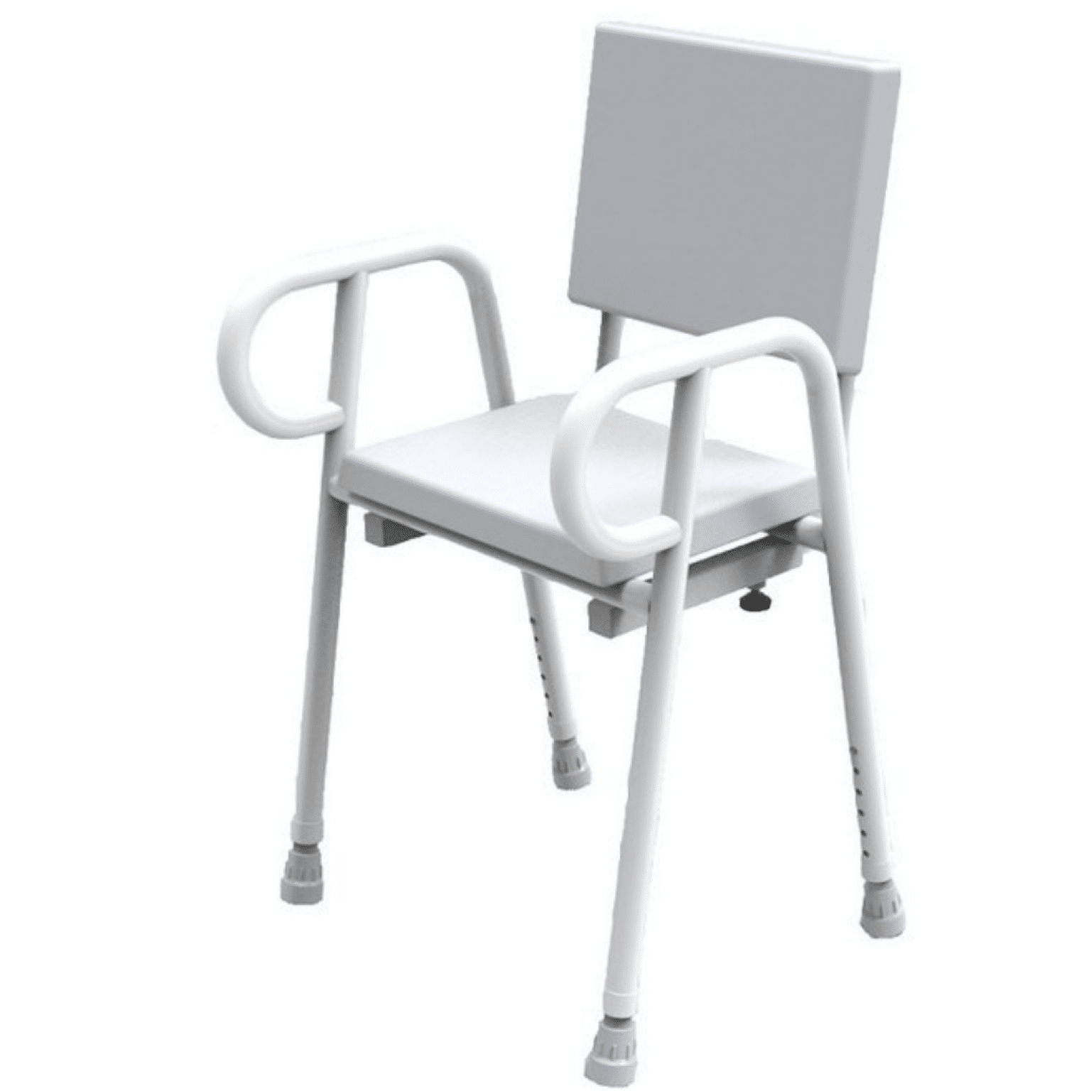BetterLiving Aluminium Shower Stool with Padded Seat Patient Handling